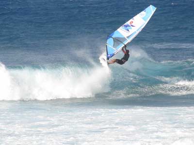 Hookipa windsurf session.