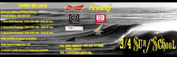 3/4 SURF SCHOOL POWERED By ANALOG