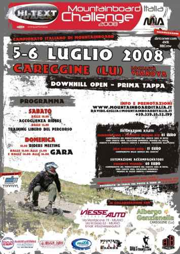 HI-TEXT MOUNTAINBOARD ITALIA CHALLENGE 2008 1 DOWNHILL OPEN