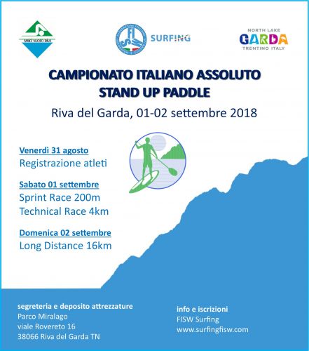 Aperte le iscrizioni per il Campionato Italiano Assoluto di SUP Racing