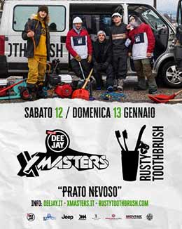 DEEJAY Xmasters a Prato Nevoso  con Rusty Tootbrush e la Mototerapia