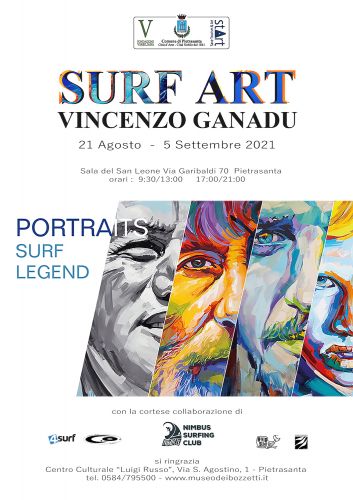 La surf art di Vincenzo Ganadu in mostra a Pietrasanta